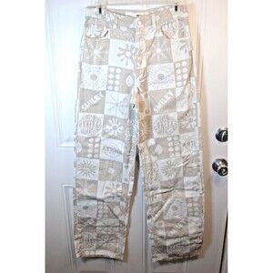 H&M Smiley Jeans Womens Size 4 Wide Leg Straight 29X32 Casual Denim